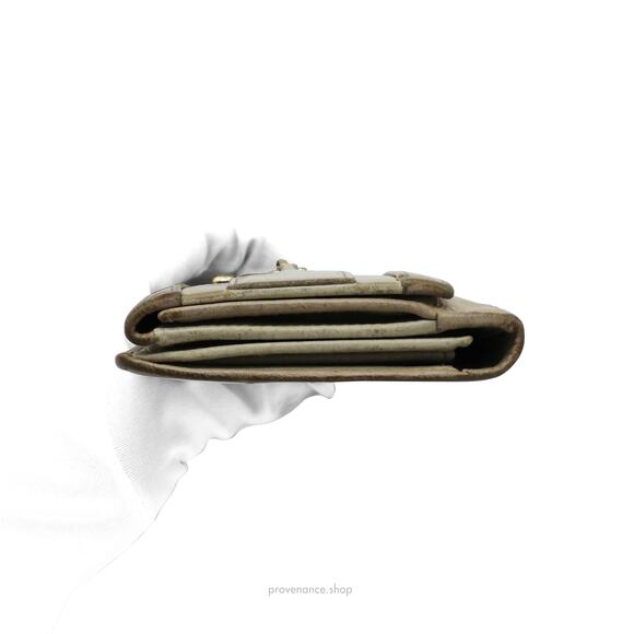 🔴 Gucci Horsebit Long Wallet - Ivory Ostrich Leather - Picture 5 of 10